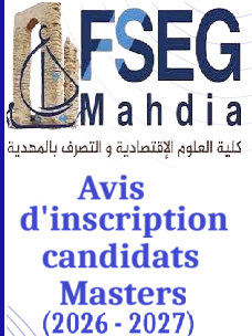 INSCRIPTION - Masters 2026 - 2027