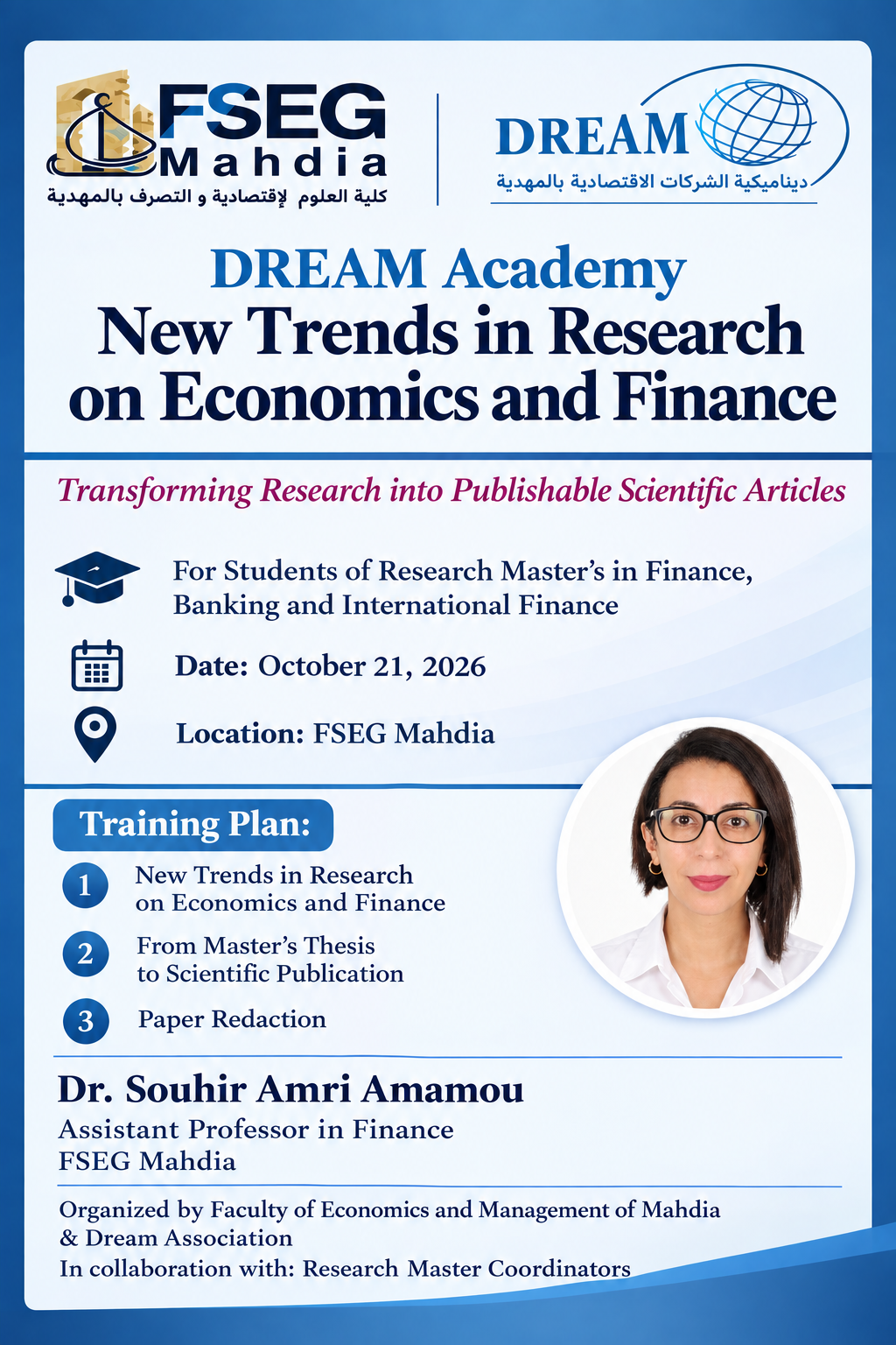 Workshop « New Trends in Research on Economics and Finance »